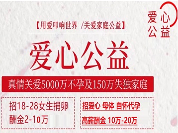 赞皇捐卵助孕生子 爱心志愿者招募